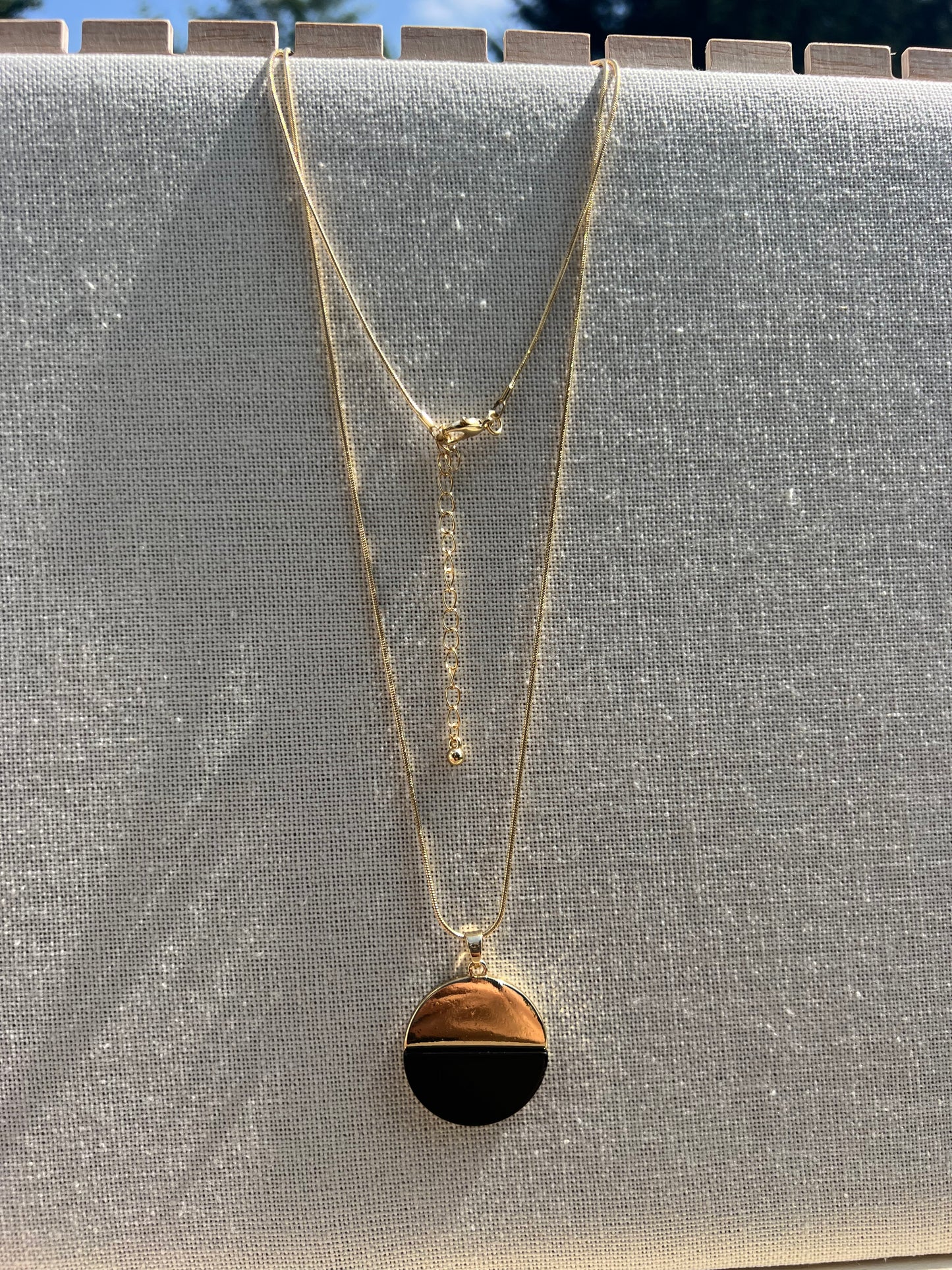 Round Black Necklace